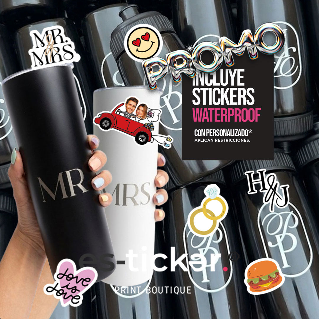 COMBO PREMIUM: CILINDROS (Stamp 500ml) +STICKERS+2TERMOS