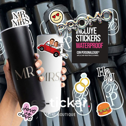 COMBO PREMIUM: CILINDROS (Stamp 500ml) +STICKERS+2TERMOS