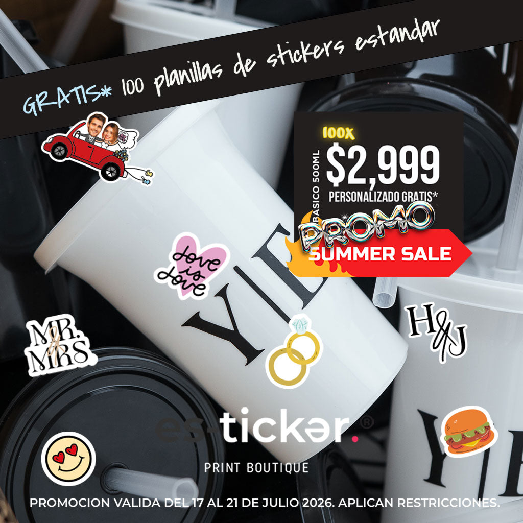 PROMO 100 Básicos + planillas de stickers estándar para decorar