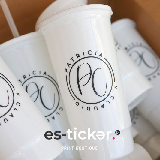 VASO BASICO 850ML + CORTE DE VINIL
