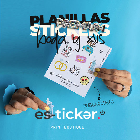 PLANILLAS DE STICKERS WATERPROOF